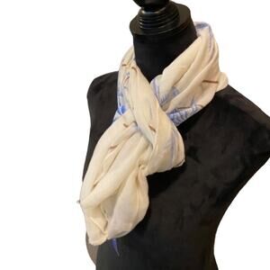 JC Fashion Palm Tree Print Scarf Women's One Size New with Tags